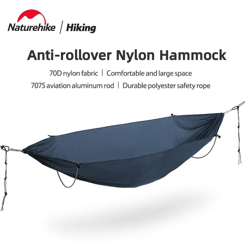 

Naturehike Outdoor Leisure Double Hammock Camping Tour Portable Swing Ultralight Anti Rollover Nylon Hammock Load-bearing 200KG