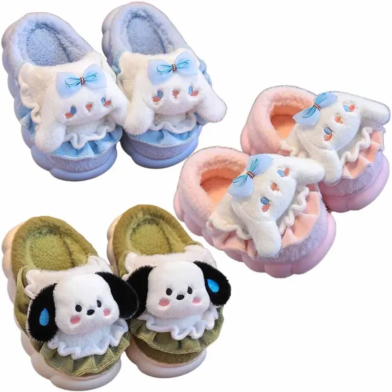 Sanrios Cinnamoroll почтовые тапочки для детей осень-зима теплые плюшевые хлопковые тапочки аниме мультфильм милые дети мальчики девочки домашняя обувь
Sanrios Cinnamoroll почтовые тапочки для детей осень-зима теплые плюшевые хлопковые тапочки аниме мультфильм милые дети мальчики девочки домашняя обувь