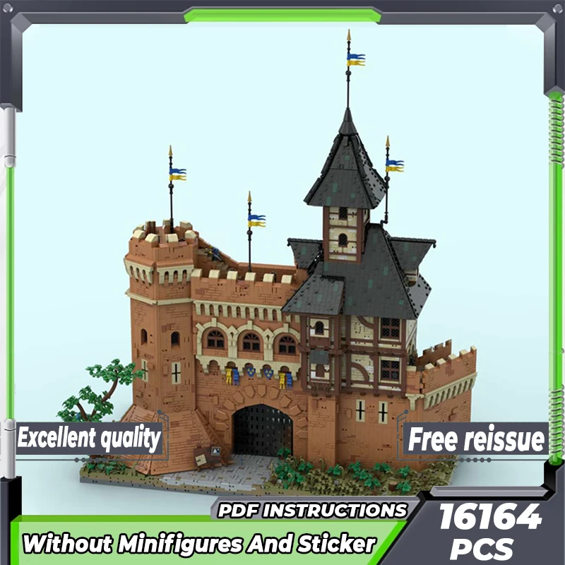 Средневековая модель замка Moc, строительные фотоблоки, строительные ворота и башня алхимика, подарочные рождественские игрушки, Наборы для творчества
Средневековая модель замка Moc, строительные фотоблоки, строительные ворота и башня алхимика, подарочные рождественские игрушки, Наборы для творчества