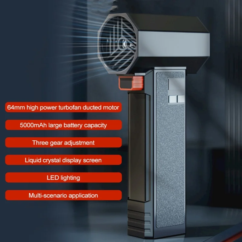 Turbo Jet Fan Handheld Powerful Air Blower With LED Lighting Turbo Fan 64mm Brushless Motor High Speed Duct Fan Dropshipping
Turbo Jet Fan Handheld Powerful Air Blower With LED Lighting Turbo Fan 64mm Brushless Motor High Speed Duct Fan Dropshipping