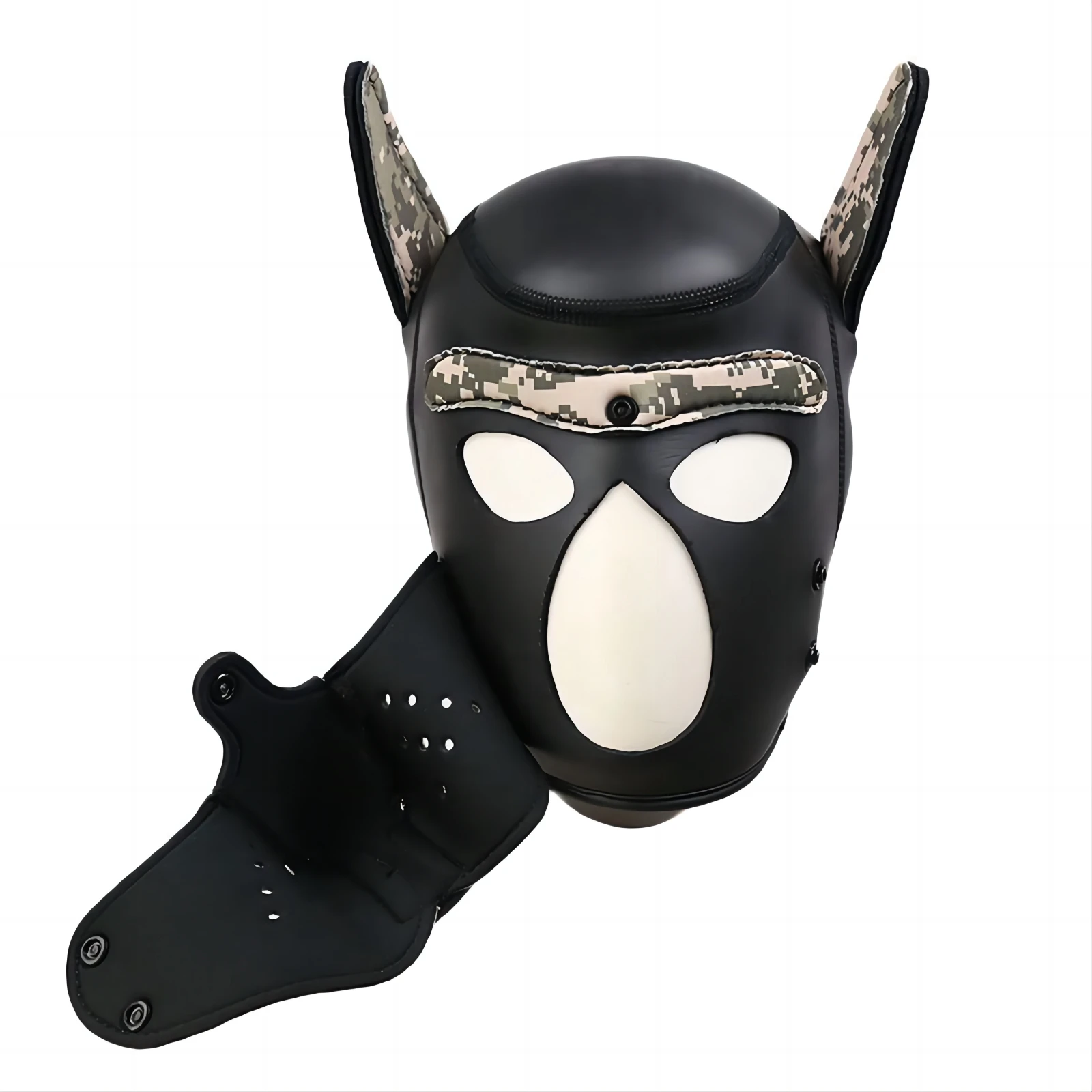 Gay Puppy Hood Neoprene Mask Muzzle Adult Pet Play Games Dog Slave Full Head Bondage Restraint Fetish Hood BDSM Sex Toys for Men Gay Puppy Hood Neoprene Mask Muzzle Adult Pet Play Games Dog Slave Full Head Bondage Restraint Fetish Hood BDSM Sex Toys for Men