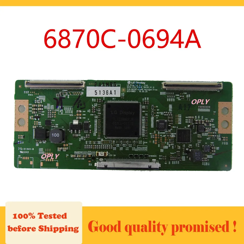 A 6870C-0694A T-Con Board For TV Display T Con Card Original Replacement Board Tcon Board Equipment V16-55UHD-TM120-V1.0
A 6870C-0694A T-Con Board For TV Display T Con Card Original Replacement Board Tcon Board Equipment V16-55UHD-TM120-V1.0