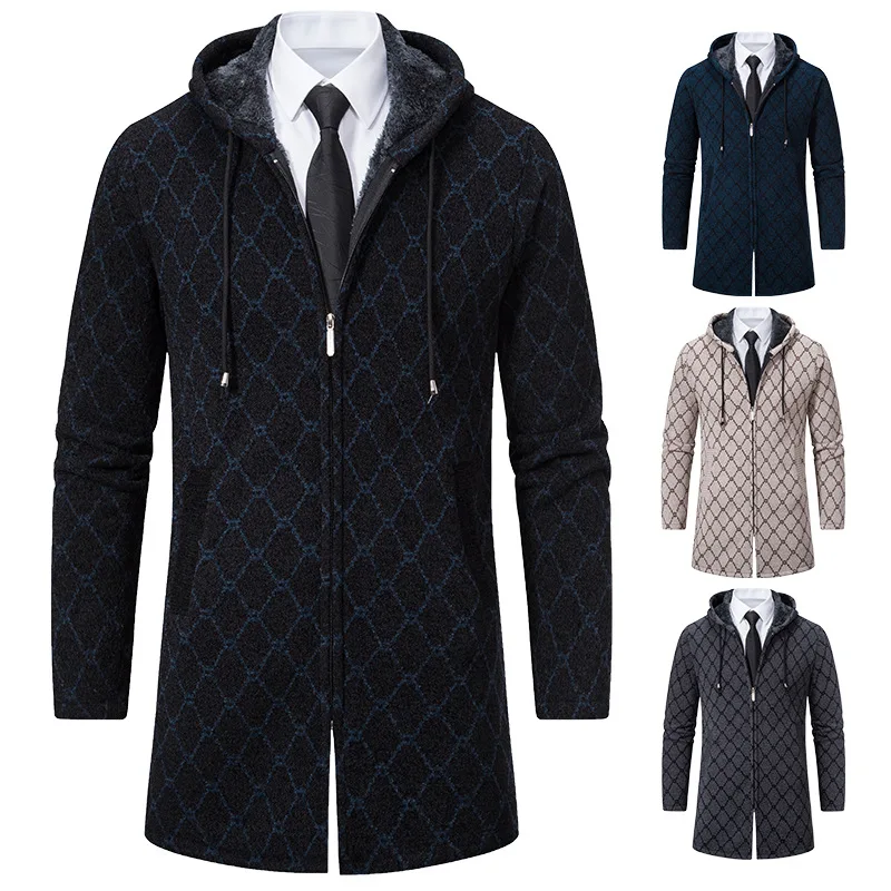 2023 Autumn/Winter Sweater Cardigan Men's plush, thickened, warm and loose fitting oversized hooded zippered sweater
2023 Autumn/Winter Sweater Cardigan Men's plush, thickened, warm and loose fitting oversized hooded zippered sweater