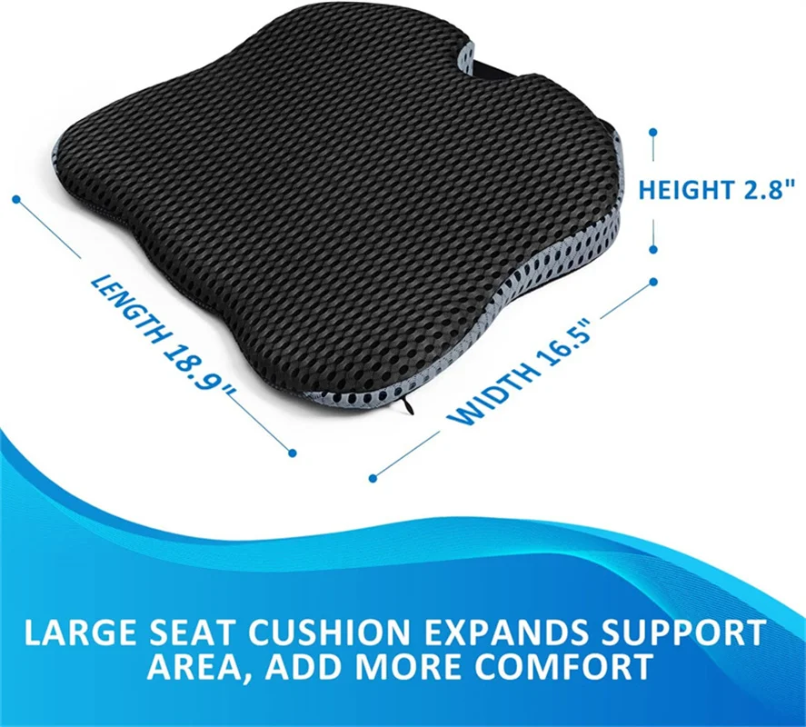 Memory Foam Office Wheer Car Chair Cushion with Larger Size to Add More Comfort Wedge Driver Seat Cushion Improve Driving View
Memory Foam Office Wheer Car Chair Cushion with Larger Size to Add More Comfort Wedge Driver Seat Cushion Improve Driving View
