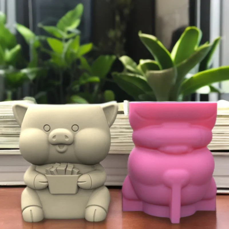 Silicone Mold Little Pig Gold Bullion Flower Pot Succulent Pen Holder DIY Making Resin Concrete Vase Cactus Silicone Mold Home
Silicone Mold Little Pig Gold Bullion Flower Pot Succulent Pen Holder DIY Making Resin Concrete Vase Cactus Silicone Mold Home