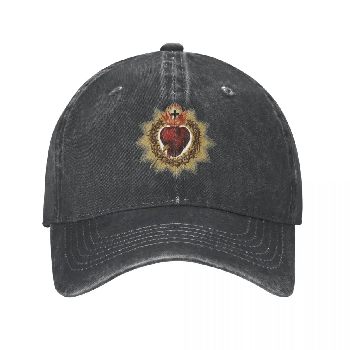 Sacred Heart Of Jesus Baseball Cap Vintage Distressed Cotton Catholic Sun Cap Unisex Outdoor Running Golf Adjustable Hats Cap
Sacred Heart Of Jesus Baseball Cap Vintage Distressed Cotton Catholic Sun Cap Unisex Outdoor Running Golf Adjustable Hats Cap
