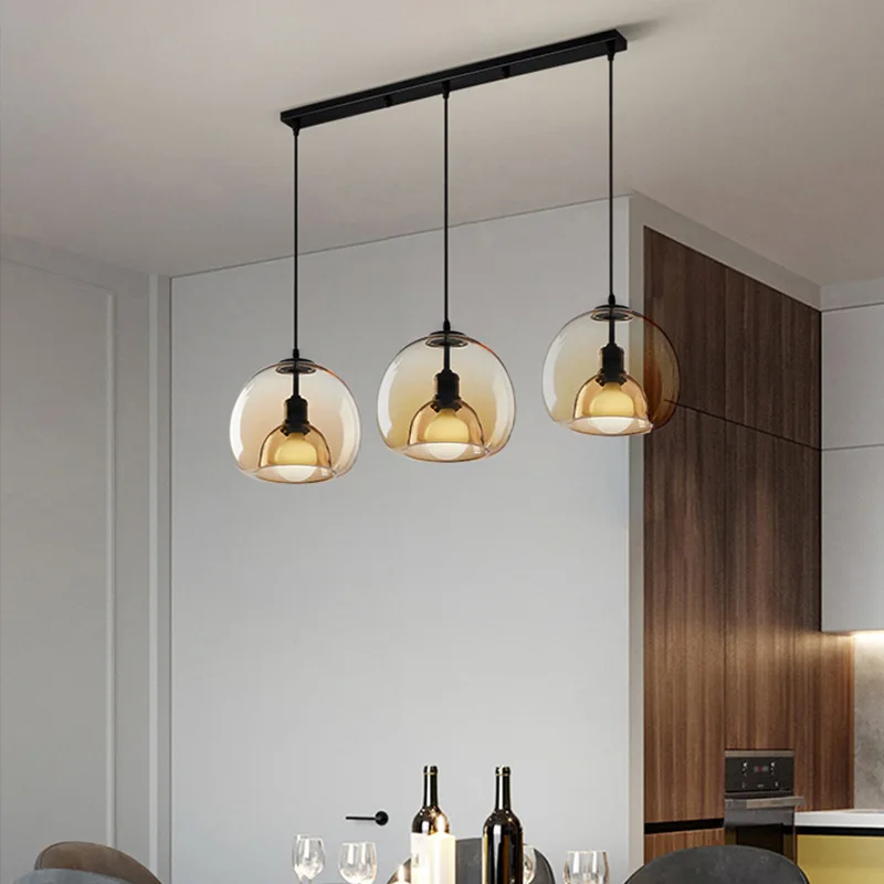 Glass Led Ceiling Chandelier E27 Black Pendant Lamp For Living Room Dining Table Kitchen Bedroom Modern Gray Art Hanging Light
Glass Led Ceiling Chandelier E27 Black Pendant Lamp For Living Room Dining Table Kitchen Bedroom Modern Gray Art Hanging Light