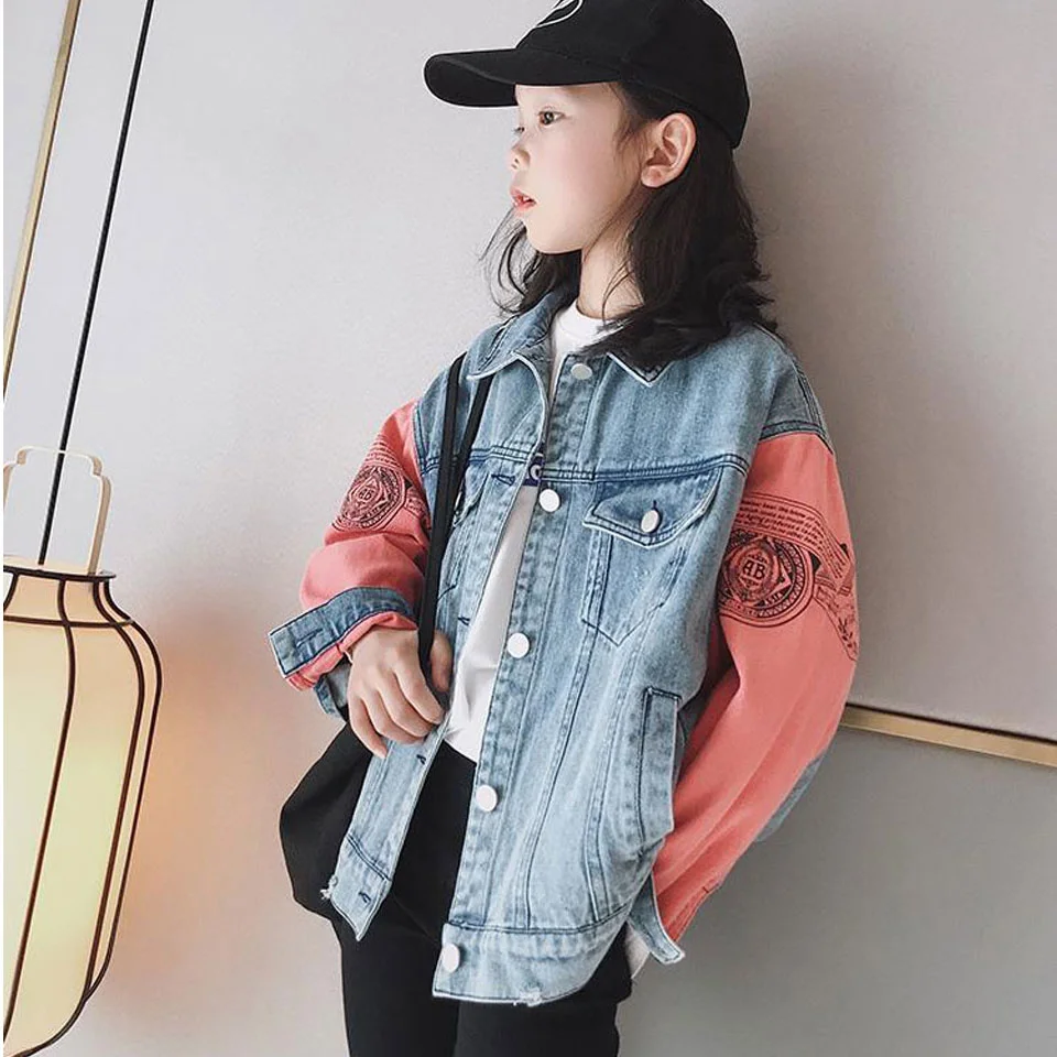 Teen Autumn New Girls Spring Cotton Denim Coats Turn-down Collar Baby Girl Jackets Outwear For 4 6 8 10 12 Yrs Girl Clothing
Teen Autumn New Girls Spring Cotton Denim Coats Turn-down Collar Baby Girl Jackets Outwear For 4 6 8 10 12 Yrs Girl Clothing