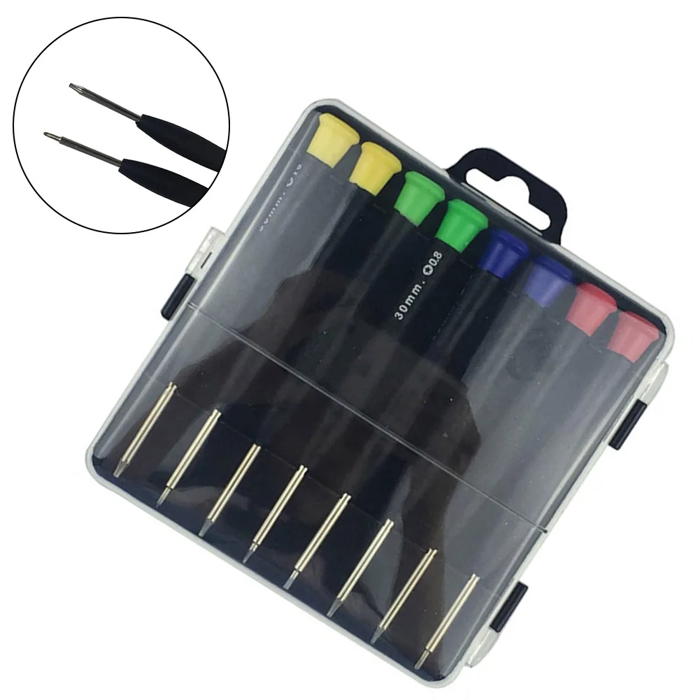 8pcs Screwdriver Magnetic Precision Torx Star Cross Slotted Multifunctional Appliance Parts Repair Tool
8pcs Screwdriver Magnetic Precision Torx Star Cross Slotted Multifunctional Appliance Parts Repair Tool
