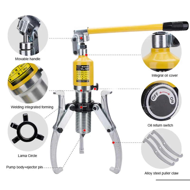 5/10/15Ton Hydraulic Gear Puller Hydraulic Wheel Bearing Puller 2 or 3 Jaws Pulling Separator Hydraulic Puller
5/10/15Ton Hydraulic Gear Puller Hydraulic Wheel Bearing Puller 2 or 3 Jaws Pulling Separator Hydraulic Puller