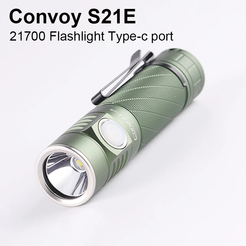 Convoy S21E Flashlight with SST40 Led Linterna High Power Type-C Rechargeable Torch 21700 Flash Light Camping Lamp Work Latarka
Convoy S21E Flashlight with SST40 Led Linterna High Power Type-C Rechargeable Torch 21700 Flash Light Camping Lamp Work Latarka