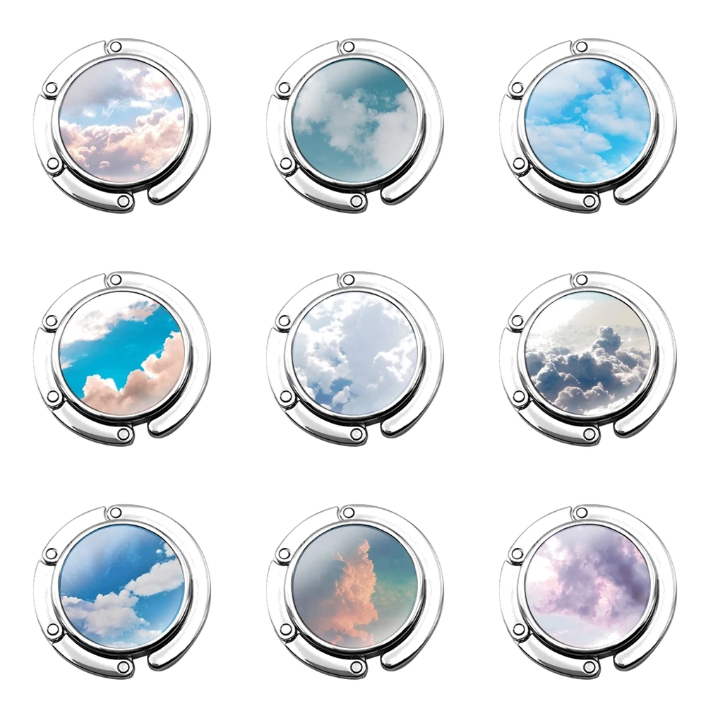 Fashion Cloud Pattern Style Cute Creative Design Foldable Purse Hook for Women's Table Handbag Storage Folding Decor Table Hook
Fashion Cloud Pattern Style Cute Creative Design Foldable Purse Hook for Women's Table Handbag Storage Folding Decor Table Hook