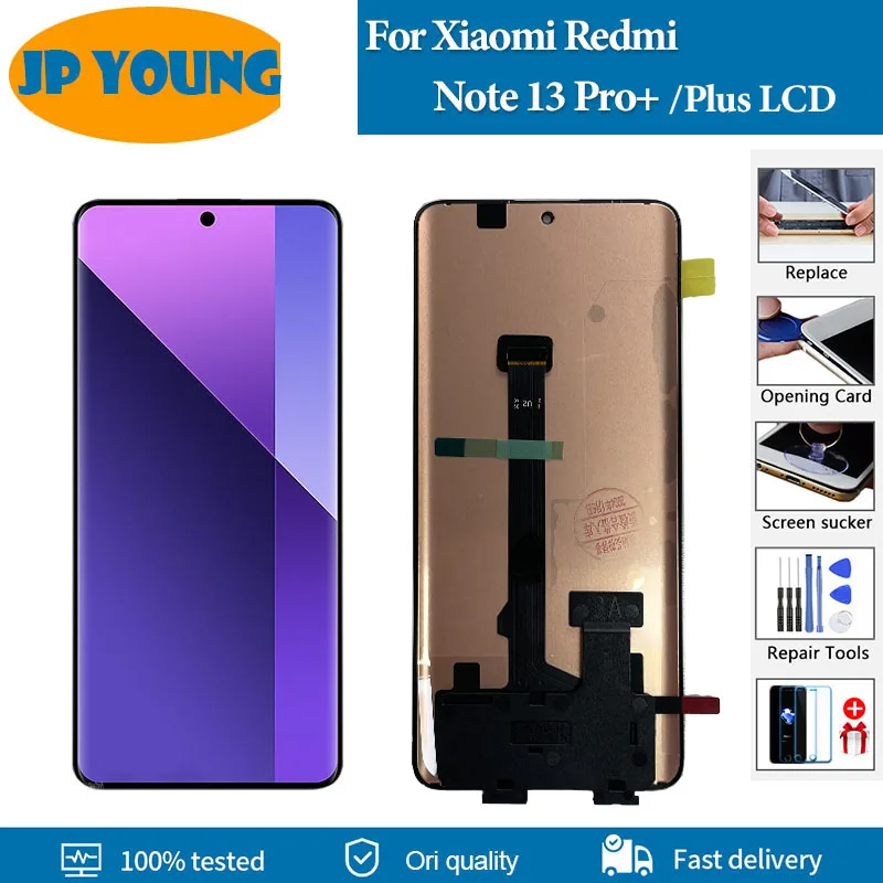 ЖК-дисплей AMOLED для Xiaomi Redmi Note 13 Pro с сенсорным экраном 6,67 дюйма и дигитайзером в сборе
ЖК-дисплей AMOLED для Xiaomi Redmi Note 13 Pro с сенсорным экраном 6,67 дюйма и дигитайзером в сборе