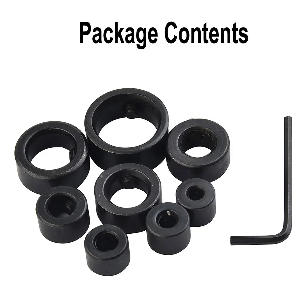 8pcs Woodworking Drill Locator 3-16mm Shaft Depth Collars Ring Positioner Drill For Wood Drill Bit Hexagon Wrench Bit Tool
8pcs Woodworking Drill Locator 3-16mm Shaft Depth Collars Ring Positioner Drill For Wood Drill Bit Hexagon Wrench Bit Tool