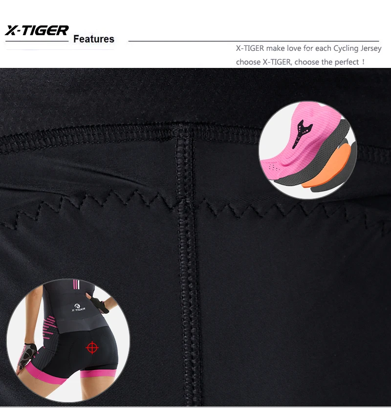 X-TIGER Women Triathlon Cycling Jersey Set Short Sleeve Skinsuit Maillot Ropa Ciclismo Professional Team Bicycle Jumpsuit X-TIGER Women Triathlon Cycling Jersey Set Short Sleeve Skinsuit Maillot Ropa Ciclismo Professional Team Bicycle Jumpsuit