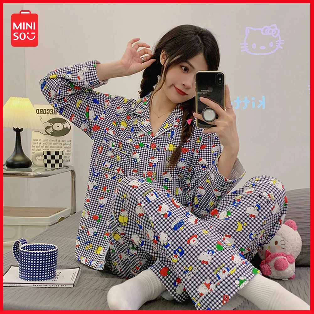 New Sanrio Hellokitty Long-Sleeved Pajamas Spring and Fall Girls Comfortable Home Outerwear Set Couples Homewear Christmas Gift
New Sanrio Hellokitty Long-Sleeved Pajamas Spring and Fall Girls Comfortable Home Outerwear Set Couples Homewear Christmas Gift