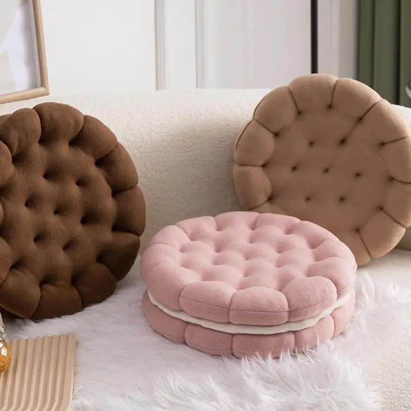 

Sandwich Biscuit Sofa Cushion Home Cushion Sandwich Cookie Pillow Creative Cute Sofa Cushion Office Nap Pillow Soft Cushion