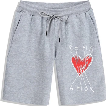 2019 summer men with the same craftsmanship love letter printing cotton still trendy Shorts personality breathable qui