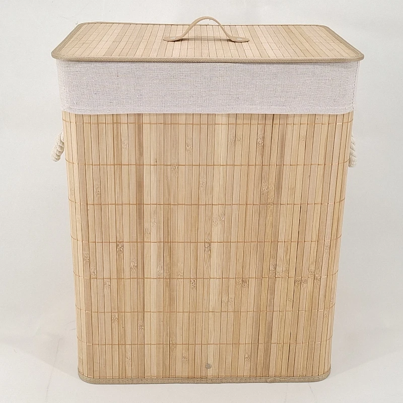 

Foldable Laundry Basket Grocery Basket Bamboo Large Capacity Dirty Clothes Storage Bucket For Home Original Color Round