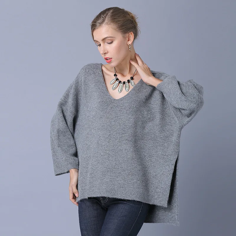 Women Pullover Sweater Tops Long Sleeve V-Neck Spring Autumn Solid Color Knit Sweaters Loose Clothes Warm Breathable Pullovers
Women Pullover Sweater Tops Long Sleeve V-Neck Spring Autumn Solid Color Knit Sweaters Loose Clothes Warm Breathable Pullovers