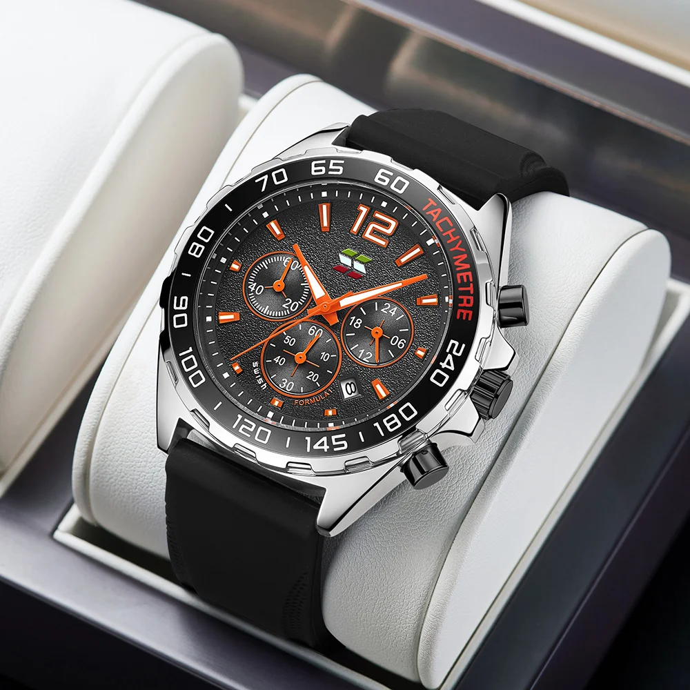 New Men Watch New Top Brand Luxury Quartz Rubber Strap Watches Mens Sports Waterproof Chronograph Relogio Masculino
New Men Watch New Top Brand Luxury Quartz Rubber Strap Watches Mens Sports Waterproof Chronograph Relogio Masculino