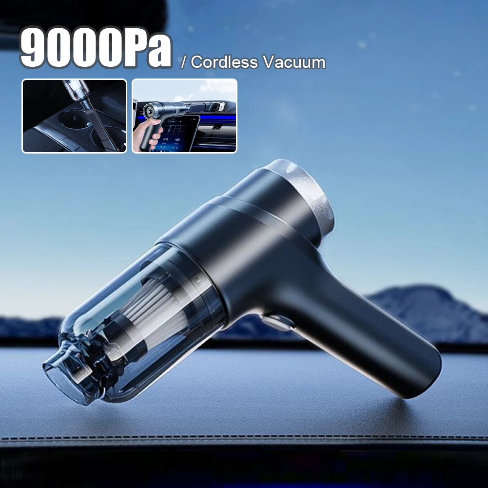 120W Wireless Car Vacuum Cleaner 9000Pa Rechargeable Wet Dry Vacuum Cleaner Cordless Handheld Mini Auto Vacuum Home & Car Use
120W Wireless Car Vacuum Cleaner 9000Pa Rechargeable Wet Dry Vacuum Cleaner Cordless Handheld Mini Auto Vacuum Home & Car Use
