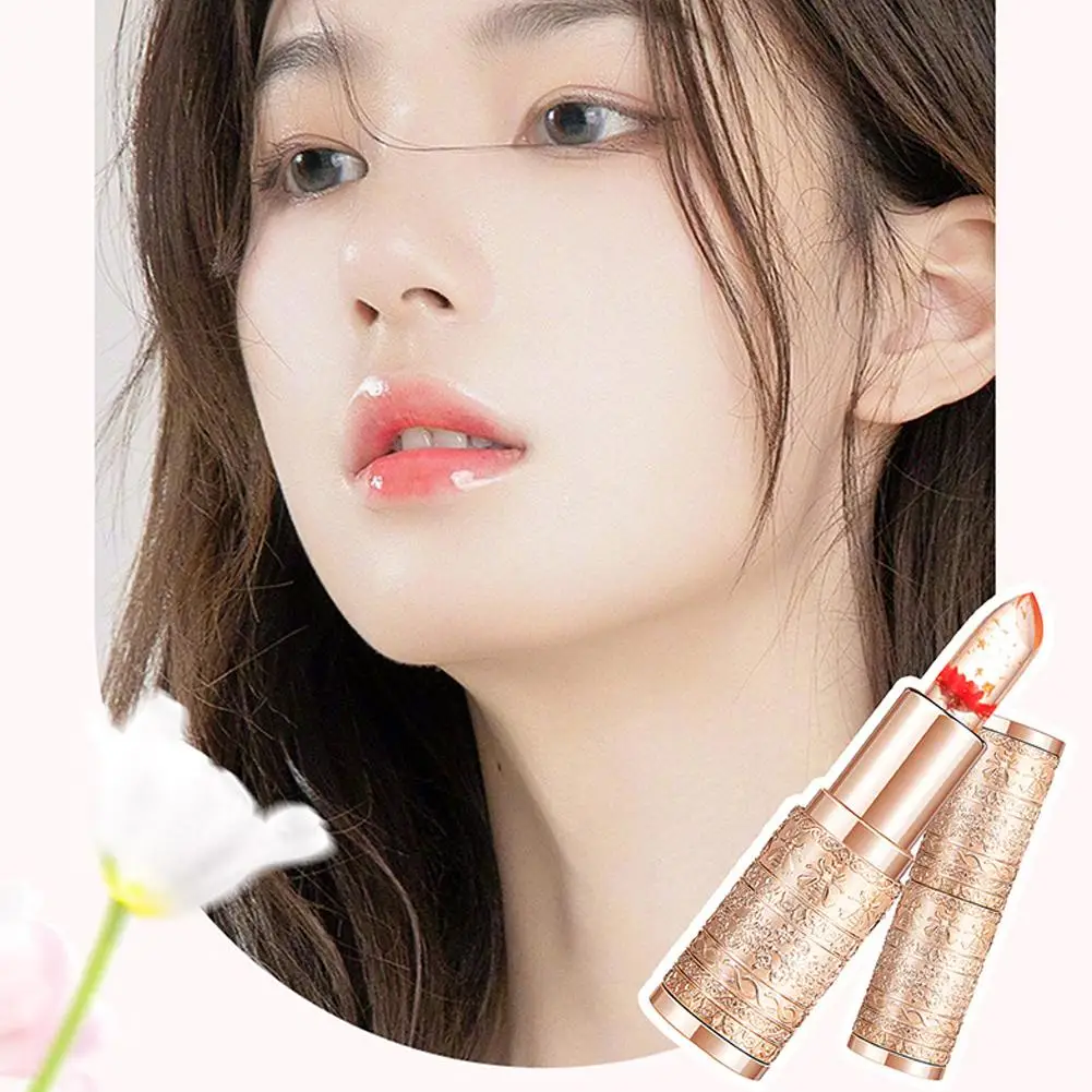 Petals Jelly Color Changing Lipstick Gold Foil Moisturizing Temperature on T No Silky Carved Lipstick Cup Stain Change R1X3
Petals Jelly Color Changing Lipstick Gold Foil Moisturizing Temperature on T No Silky Carved Lipstick Cup Stain Change R1X3