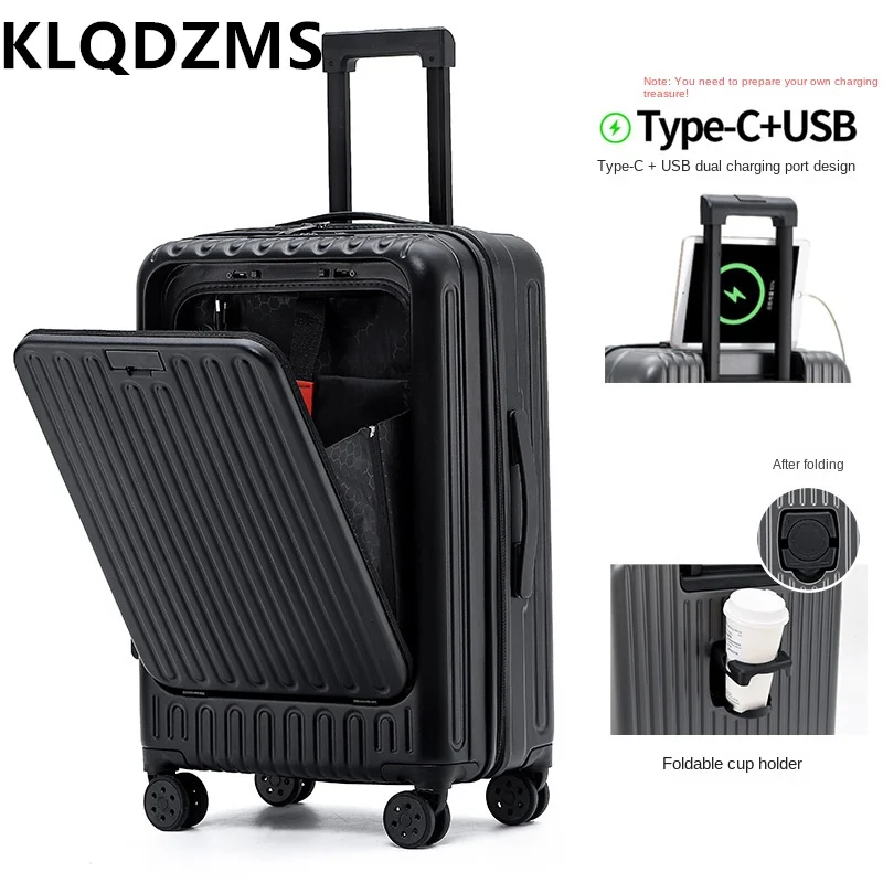 KLQDZMSHigh Quality Luggage 20 Inch PC Front Opening Boarding Box 24"26 Women's Trolley Case USB Charging with Wheels Suitcase
KLQDZMSHigh Quality Luggage 20 Inch PC Front Opening Boarding Box 24"26 Women's Trolley Case USB Charging with Wheels Suitcase