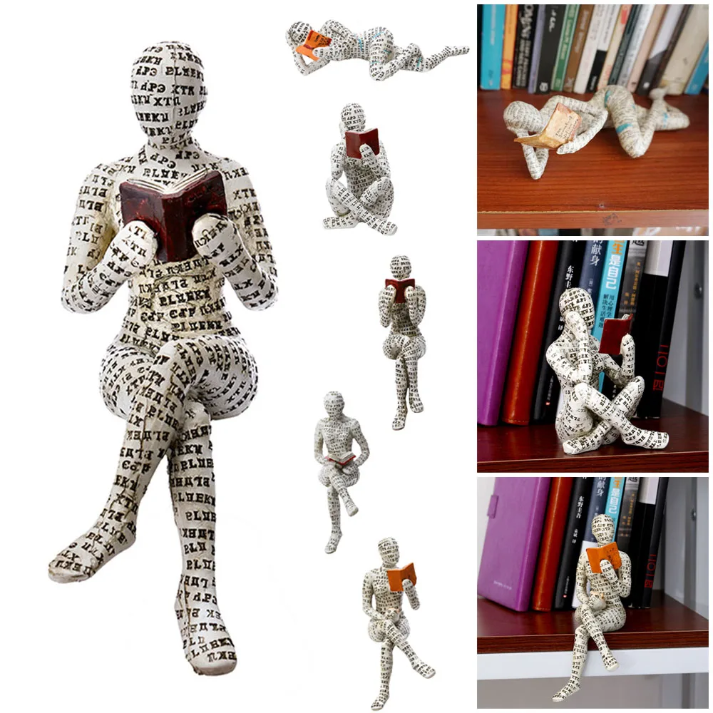 New Reading Woman Resin Statue Bookshelf Craft Ornament Home Living Bedroom Simple Thinker Style Sculpture Office Home Decor
New Reading Woman Resin Statue Bookshelf Craft Ornament Home Living Bedroom Simple Thinker Style Sculpture Office Home Decor