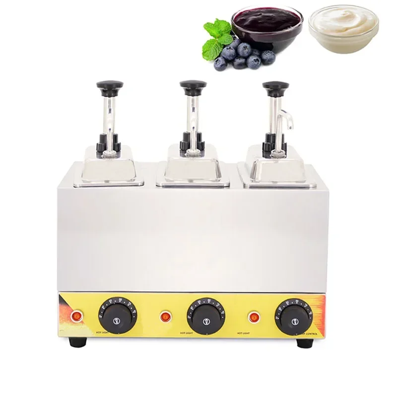 Sauce Warmer Chocolate Warming Machine Stainless Steel Electric Soy Jam Heater Filling Machine 3 Bottles 220V
Sauce Warmer Chocolate Warming Machine Stainless Steel Electric Soy Jam Heater Filling Machine 3 Bottles 220V