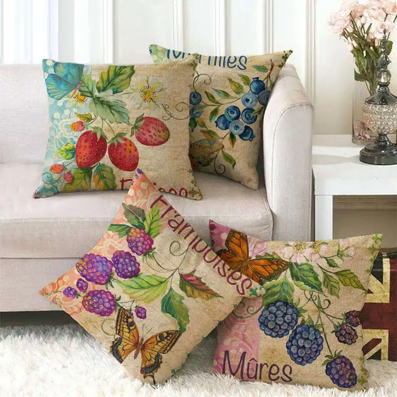 Summer Fruit Throw Pillows Case Grape Strawberry Cotton Linen Pillow Covers Decorative for Sofa Bed Living Room Bedroom 45x45cm
Summer Fruit Throw Pillows Case Grape Strawberry Cotton Linen Pillow Covers Decorative for Sofa Bed Living Room Bedroom 45x45cm