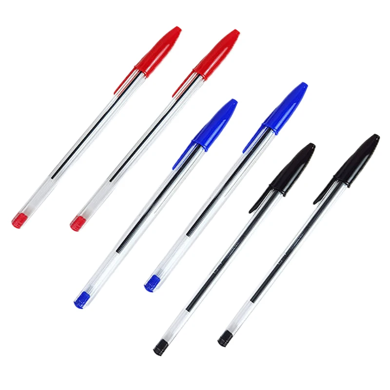 

Разноцветная пластиковая шариковая ручка 1,0, сухая шариковая ручка, черная, красная, синяя средняя масляная ручка, треугольная ручка