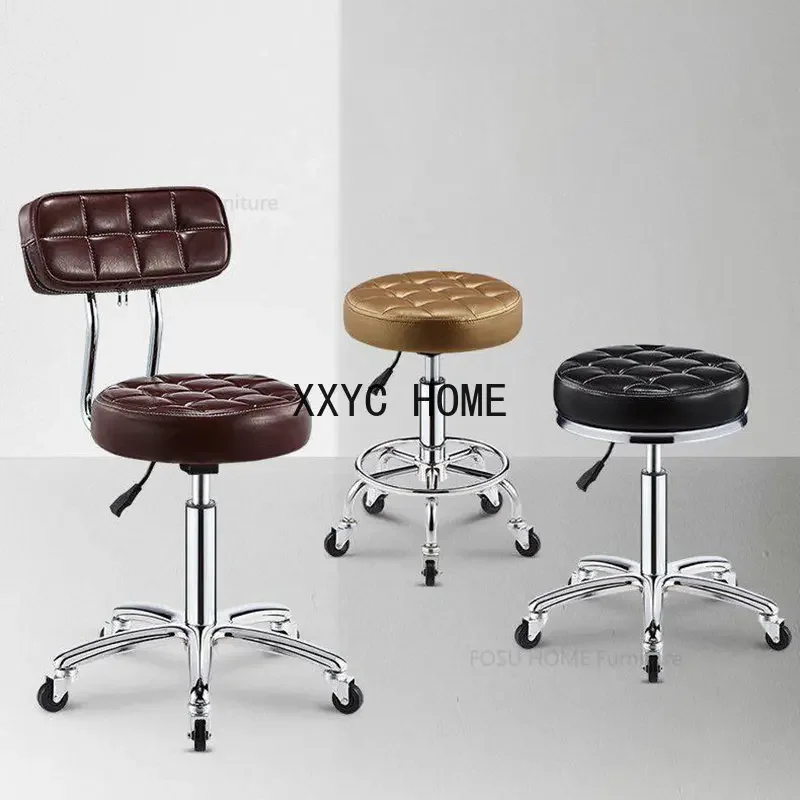 

Modern Barber Chairs Beauty Salon Special Stool Pulley Hair Salon Furniture Simple Hairdressing Chairs Rotating Manicure Stool