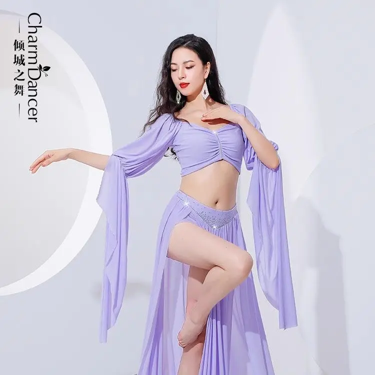 Oriental Belly Dance Dress for Prom Chinese Folk Dance Costume Women Long Sleeve Top Long Skirt Set Performance Practice Wear
Oriental Belly Dance Dress for Prom Chinese Folk Dance Costume Women Long Sleeve Top Long Skirt Set Performance Practice Wear