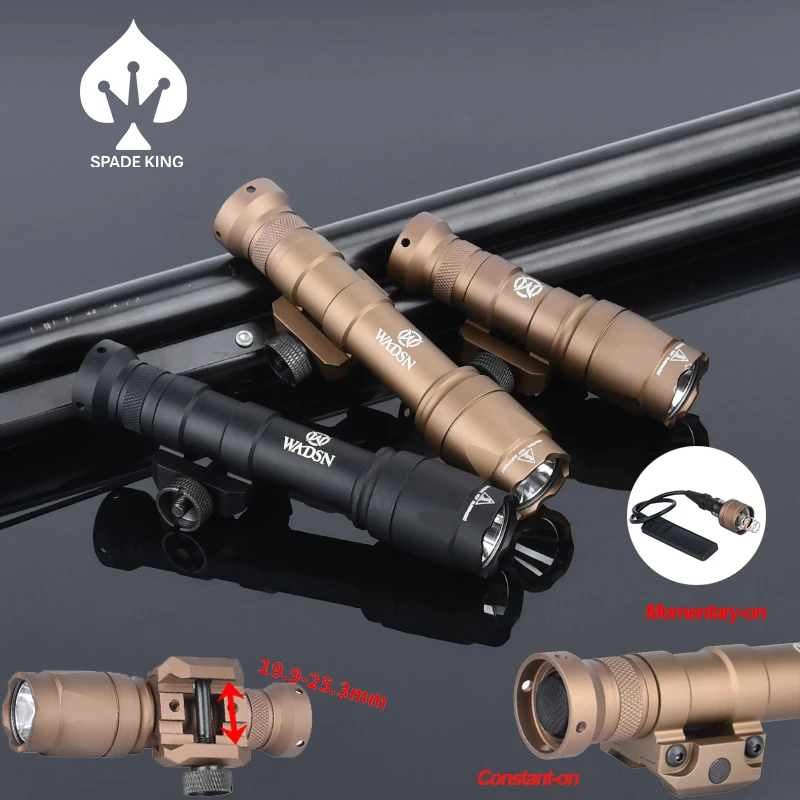 Водонепроницаемый тактический фонарик Surefir M300, M600, M300A, M600C, подходит для охотничьей Винтовки Пикатинни 20 мм, аксессуары для страйкбола
Водонепроницаемый тактический фонарик Surefir M300, M600, M300A, M600C, подходит для охотничьей Винтовки Пикатинни 20 мм, аксессуары для страйкбола