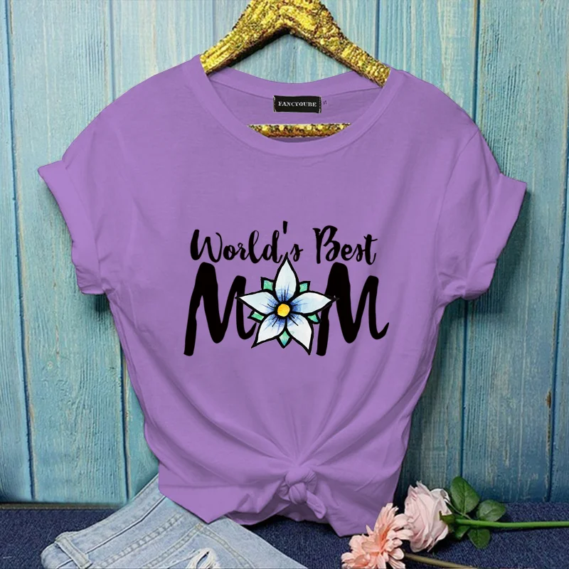 Women's Summer World's Best MOM T-Shirt Mom Lotus T-Shirt Women's Mom T-Shirt Tops
Women's Summer World's Best MOM T-Shirt Mom Lotus T-Shirt Women's Mom T-Shirt Tops