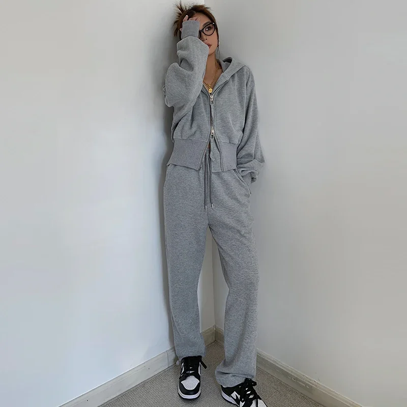 Fall Two Pieces Set 2 Piece Solid Tracksuit Clothing, Sporty Hooded Outfits Zipper Sweatshirt Drawstring Jogger Pant workout y2k
Fall Two Pieces Set 2 Piece Solid Tracksuit Clothing, Sporty Hooded Outfits Zipper Sweatshirt Drawstring Jogger Pant workout y2k