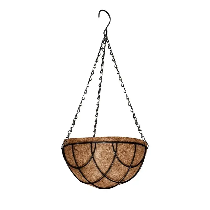 Hang Plant Pots Outdoor Indoor Metal Hang Flower Pot Plant Hang Pot With Coconut Coir Fiber Liner Garden Plant Basket
Hang Plant Pots Outdoor Indoor Metal Hang Flower Pot Plant Hang Pot With Coconut Coir Fiber Liner Garden Plant Basket