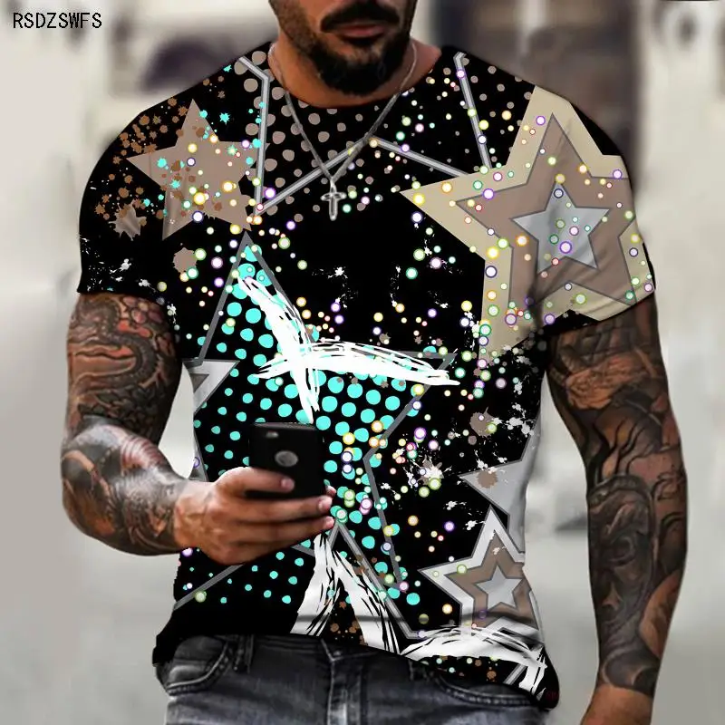 Colorful Letters 3D Printing Hip-hop Style Men's Summer T-shirt Street Short-sleeved Round Neck Tops Fashion Trend Men's Shirts
Colorful Letters 3D Printing Hip-hop Style Men's Summer T-shirt Street Short-sleeved Round Neck Tops Fashion Trend Men's Shirts