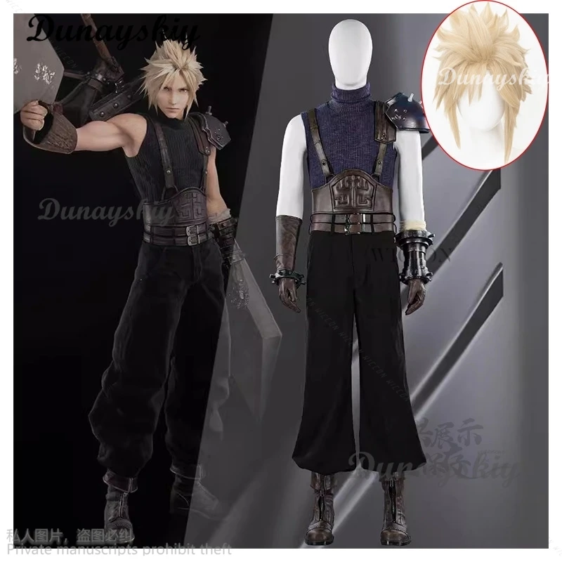 Final Clothes Fantasy FF7 Cloud Strife Cosplay Outfit PU Leather Carnaval Costume Halloween Christmas Costume For Men And Women
Final Clothes Fantasy FF7 Cloud Strife Cosplay Outfit PU Leather Carnaval Costume Halloween Christmas Costume For Men And Women