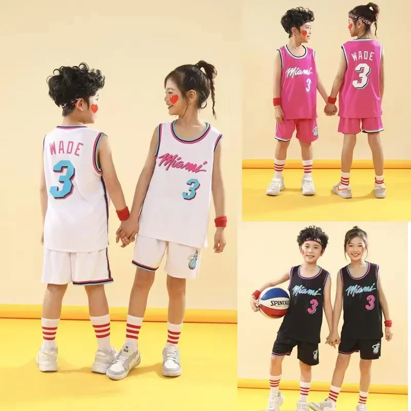 

Basketball Jerseys Kids Outdoor Sportswear 2 Pieces Sets Boys Girl Clothes Sleeveless Basketball Uniform Camisetas de baloncesto
