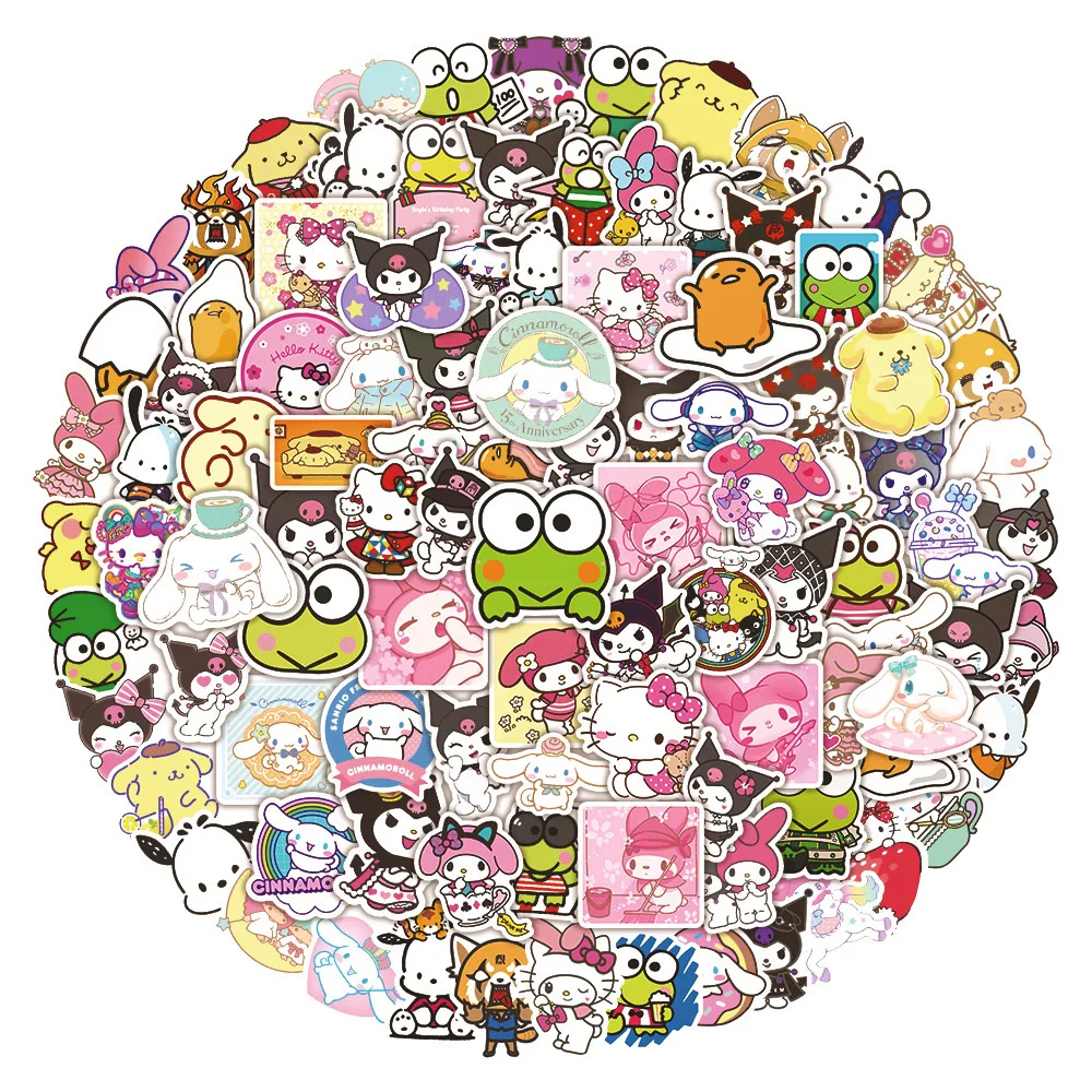 10/30/50/100pcs Sanrio Kuromi Cinnamoroll Anime Stickers Cute Cartoon Sticker DIY Phone Skateboard Luggage Graffiti Decals Decor
10/30/50/100pcs Sanrio Kuromi Cinnamoroll Anime Stickers Cute Cartoon Sticker DIY Phone Skateboard Luggage Graffiti Decals Decor