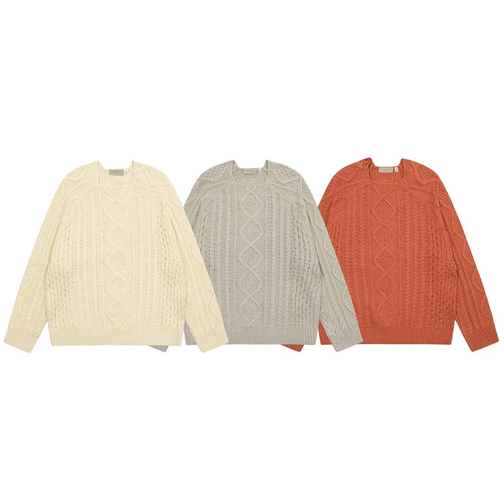 Winter Sweaters Essentials 8th Collection High Quality Jacquard Sweaters Men Women Hip hop Streetwear Fashion Loose Sweatshirts
Winter Sweaters Essentials 8th Collection High Quality Jacquard Sweaters Men Women Hip hop Streetwear Fashion Loose Sweatshirts