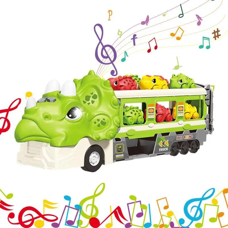 Dinosaur Truck 19pcs Folding Dinosaur Truck With Light And Sound Funny Cars Toys Interactive Party Favors For Aged 2-6
Dinosaur Truck 19pcs Folding Dinosaur Truck With Light And Sound Funny Cars Toys Interactive Party Favors For Aged 2-6
