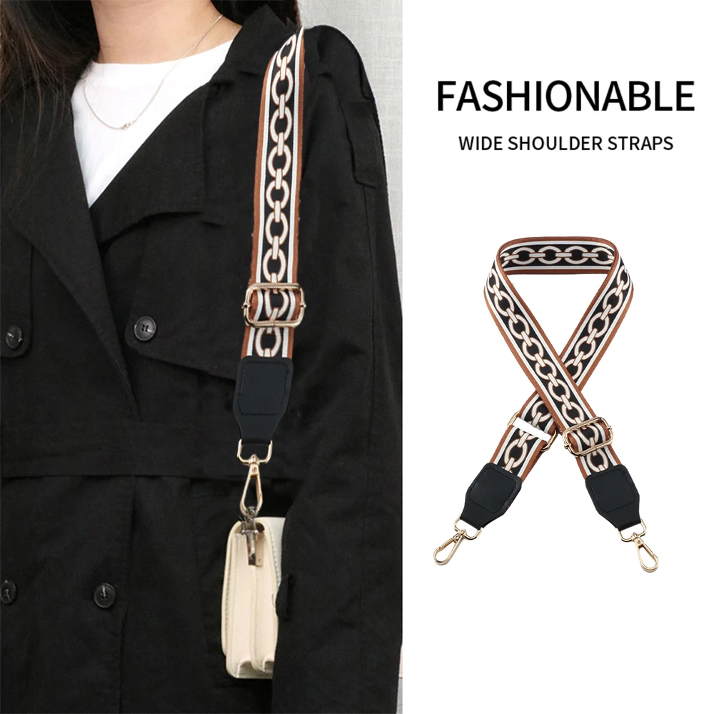 Shoulder Strap Nylon Length Black Brown Pattern With Leather Bag Handle New Replacement Backpack Accessories Sling Bag Strap
Shoulder Strap Nylon Length Black Brown Pattern With Leather Bag Handle New Replacement Backpack Accessories Sling Bag Strap