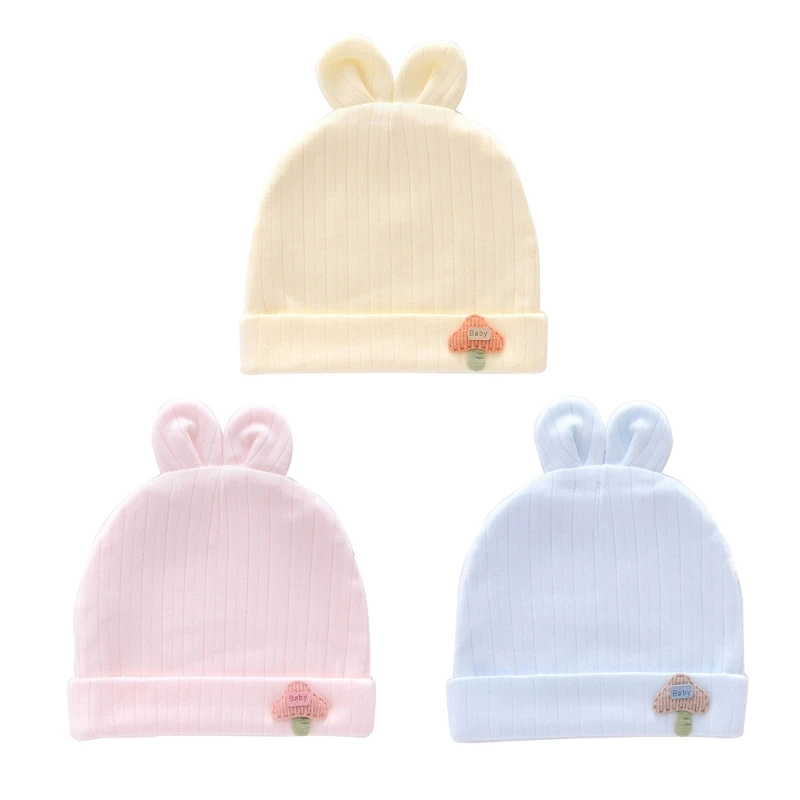 

Newborn Baby Hat Infant Beanie Cap Cotton Hospital Nursing Hat Soft Breathable Cartoon Warm Bonnet Windproof Headwear