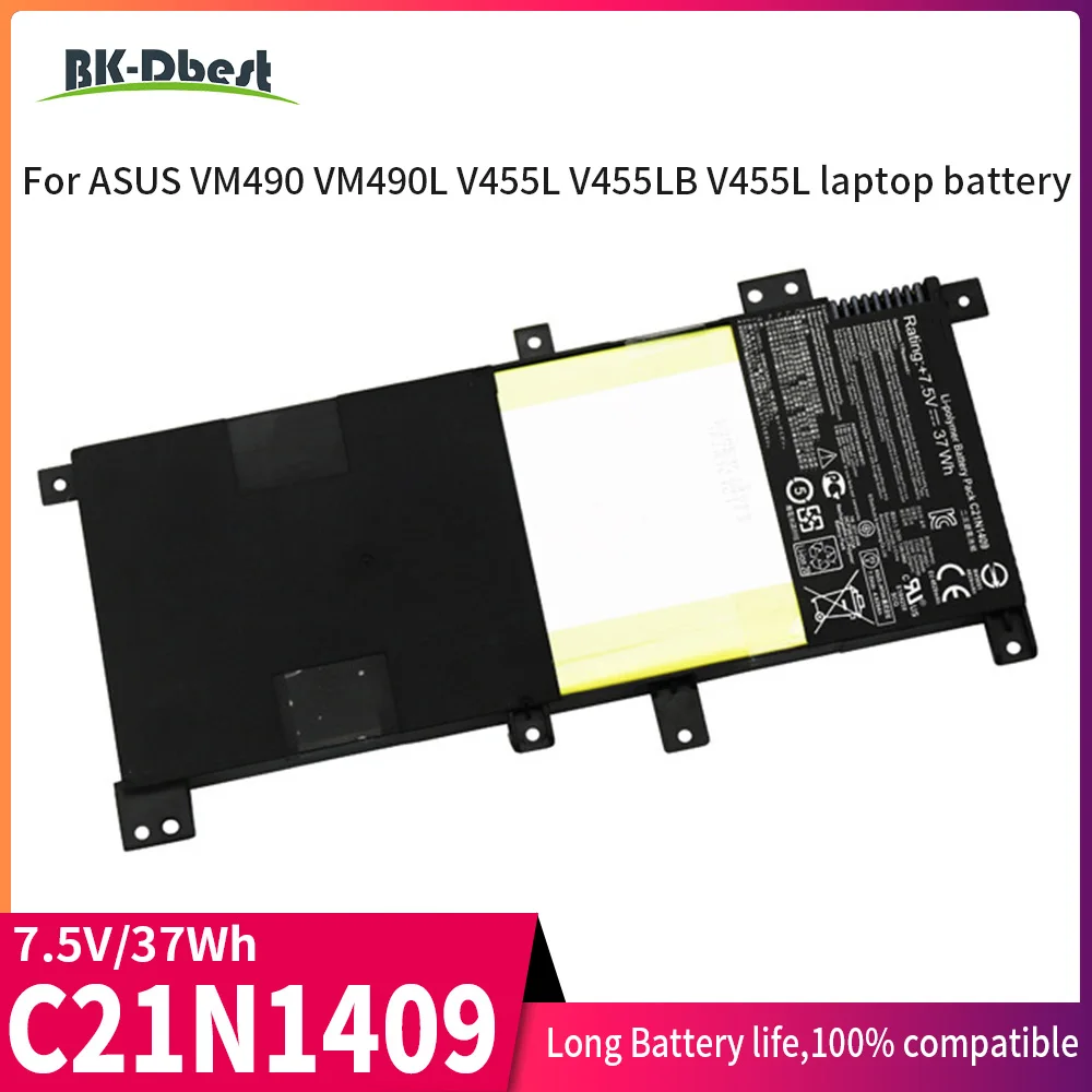 BK-Dbest C21N1409 Аккумулятор для ноутбука ASUS V455 V455L V455LB VM400C VM410L VM490 VM490L VM490LN
BK-Dbest C21N1409 Аккумулятор для ноутбука ASUS V455 V455L V455LB VM400C VM410L VM490 VM490L VM490LN
