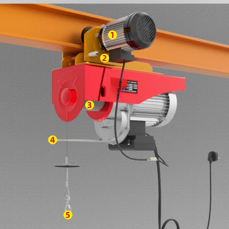 Miniature electric hoist 220V with sports car 1 ton household small overhead crane crane lifting crane
Miniature electric hoist 220V with sports car 1 ton household small overhead crane crane lifting crane