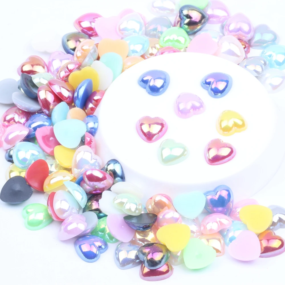 Half Pearls Flatback Imitation Heart Shape Manicure Pearl Resin Pearls 8mm 200pcs Handmade DIY Decorative Materials
Half Pearls Flatback Imitation Heart Shape Manicure Pearl Resin Pearls 8mm 200pcs Handmade DIY Decorative Materials
