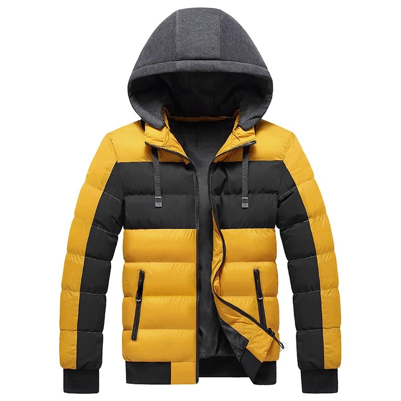 Winter Men Hoodies Cotton-Padded Cloth Loose Coat Thicken Outerdoor Clothing Matching Color Warm
Winter Men Hoodies Cotton-Padded Cloth Loose Coat Thicken Outerdoor Clothing Matching Color Warm